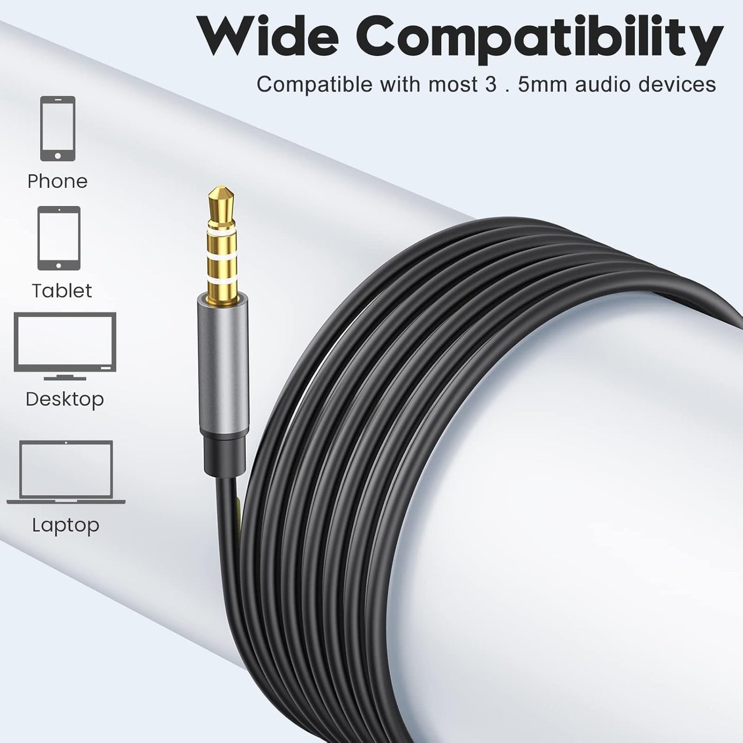 Wired Headphones with Microphone, 3.5mm Wired Earbuds HiFi Stereo Earphones in-Ear Headphones with Mic Built-in Volume Control for iPhone 6, 6S, Android, iPad, MP3, Samsung, Most 3.5mm Audio Devices