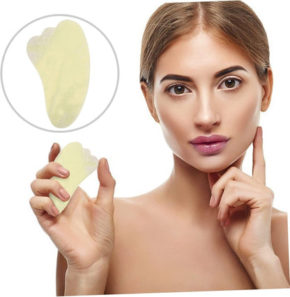 HOLIDYOYO 1Pc Jade Plate for Facial Massage Lightweight and Compact Massage Tool for Women for Tension Reduce