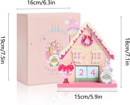 Christmas Calendar Christmas Countdown Blocks Decorative Home Party Decor