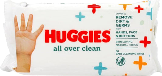 Huggies All Over Clean Baby Wipes (Pack of 56)