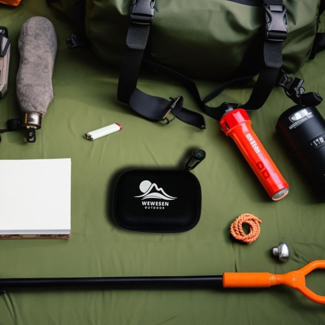 WEWESEN OUTDOOR Mylar Emergency Blankets 4 Pack of Extra Large Thermal Foil NASA Designed Space Blankets for Camping, Hiking, Rescue, and Car Use - Reflective Heavy Duty Survival Blanket