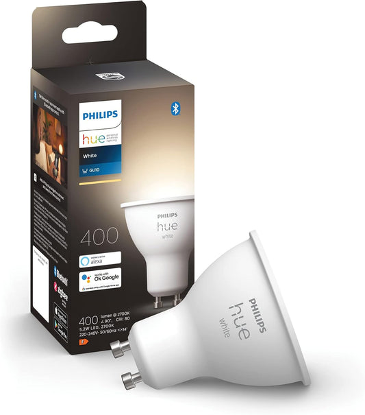 Philips Hue White Smart LED Spotlight GU10 5 W Dimmable Warm White White