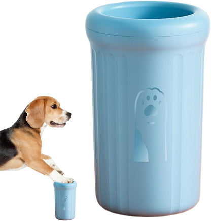 Dog Paw Washer - Pet Muddy Foot Cleaning Cup,Detachable Portable Pet Paw Washer with Soft Bristle for Daily Grooming, Post-Walk Cleaning, Camping & Travel