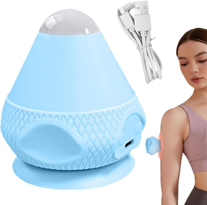 Wall Mounted Massage Ball,Cone Electric Deep Tissue Massager For Back | Myofascial Release Tool Massage Ball Pliability Sphere, 2-Speed Temperature Dual Mode Massage Ball For Neck Myofascial Release