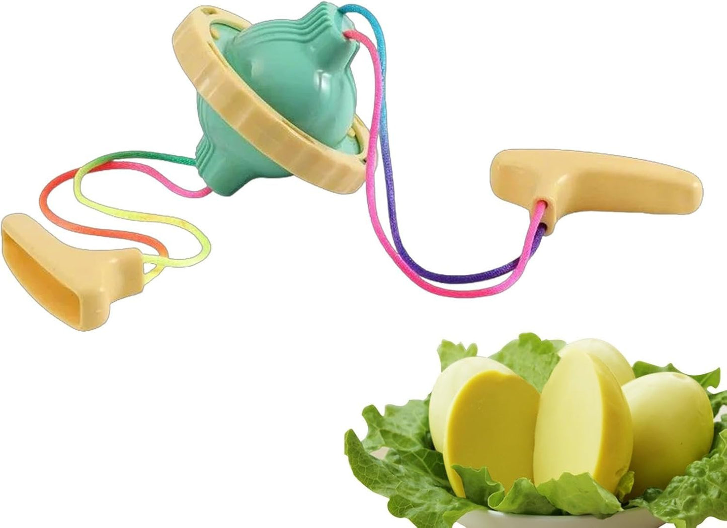 Shaker Per Uova - Uovo Blender Miscelatore Di Tuorlo D'uovo Bianco | Macchina Per Budino Uova Manuale Con Corde Di Trazione, Utensile Da Cucina, Gadget Da Cucina Per Uova Dorate Bollite