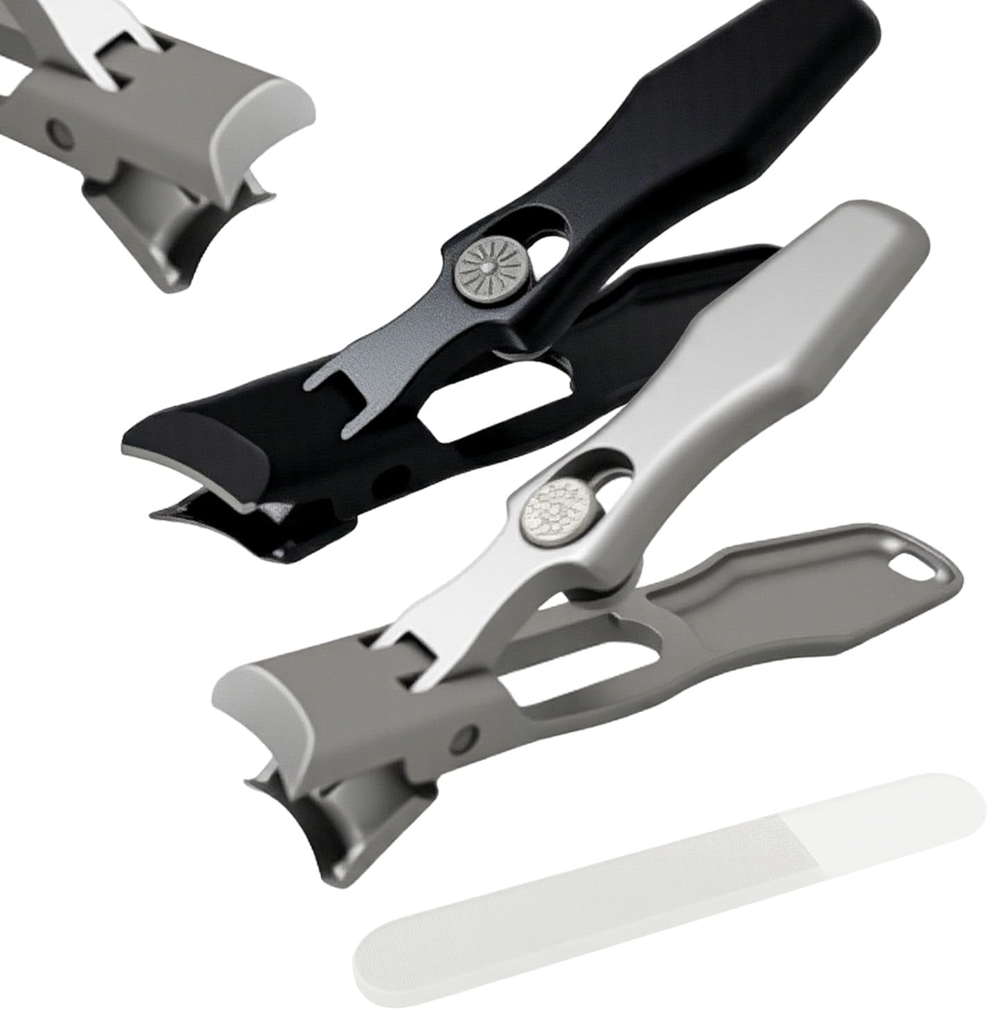 Nail Clippers for Thick Nails,Large Wide Jaw Opening Toe Nail Clippers for Seniors,Stainless Steel Portable Ultra Sharp Nail Clipper,Pedicure,Men & Women Big.2 pack