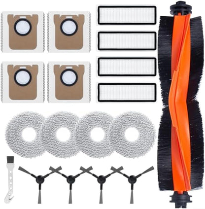 Per X10/For X10+/X20+/X20 Pro/X20 Max Cleaning Essentials Mop Cloth, sacchetti per la polvere e spazzole laterali per una pulizia rapida
