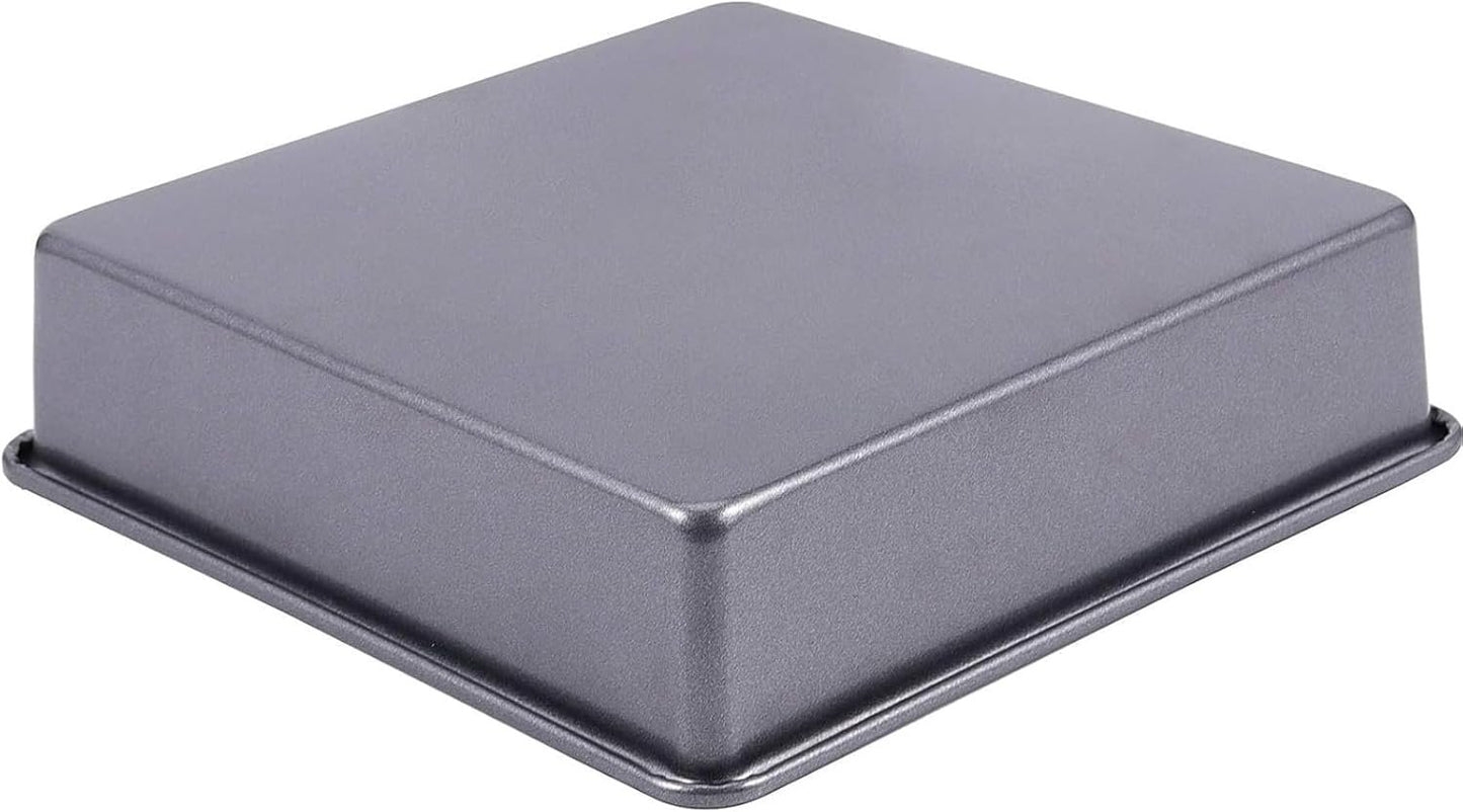 ZOENHOU 6 Set 8 Inch Baking Pan Square Cake Pan, Nonstick Bakeware Brownie Baking Pan, Carbon Steel Toaster Oven Square Sheet Pan