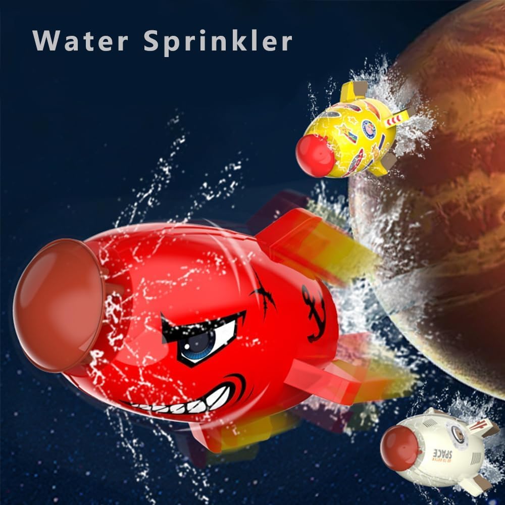 Splash Play Toys, Rocket Launch Sprinkler Toy, Rocket Sprinkler Toy for Children, Outdoor Sprinkler Toy, Sprayer Toy, Splash Play Toys