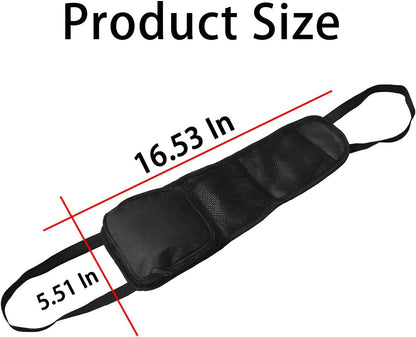 TSUGAMI Car Seat Side Organizer, Auto Seat Storage Hanging Bag, Multifunctional Stuff Holder with Mesh Net Pocket, Hold Phones Wallet Glasses Drink, Interior Accessories for Car, SUV, Truck (2 pcs)