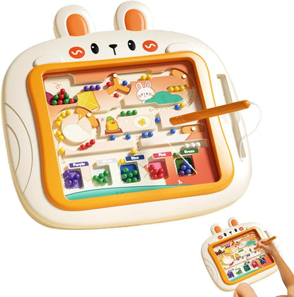 mivceklw Magnetic Color Maze Toy, Counting & Matching Puzzle, Magnetic Drawing Board, Color & Number Learning Game, Skill Development and Educational Play