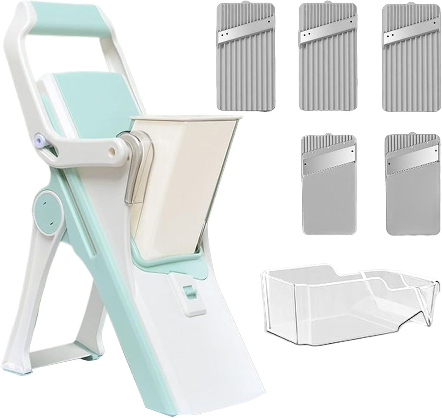 Potato Slicer - Food Cutter Slicer,Portable Kitchen Cooking Tools for Home Cutting Slicing Grating Shredding Vegetable Prep