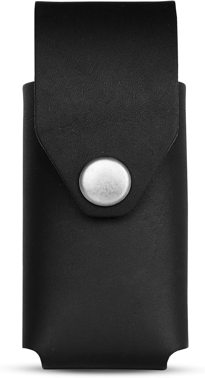 Leather Multitool Sheath for Gerber Suspension & Gerber Suspension NXT (Black) - Full Grain Leather Belt Tool Holder - Multi Tool Holster for Belt w/Solid Brass Rivets - Belt Accessories for Men