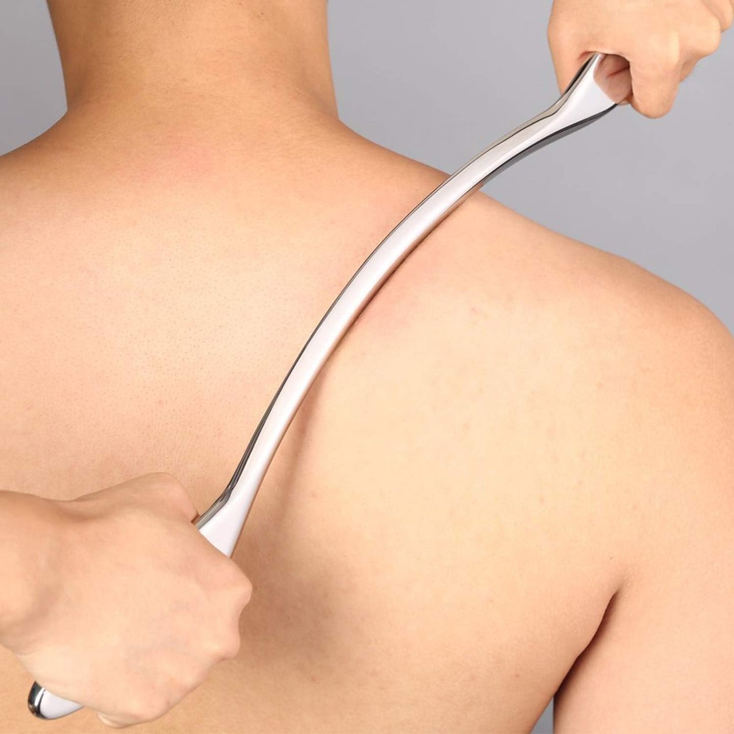 Stainless Steel Gua Sha Scraping Massage Tool myofascial release tools for Soft Tissue Therapy and Reduce Back, Legs, Arms,Neck,Shoulder Muscle Pain (A Long)