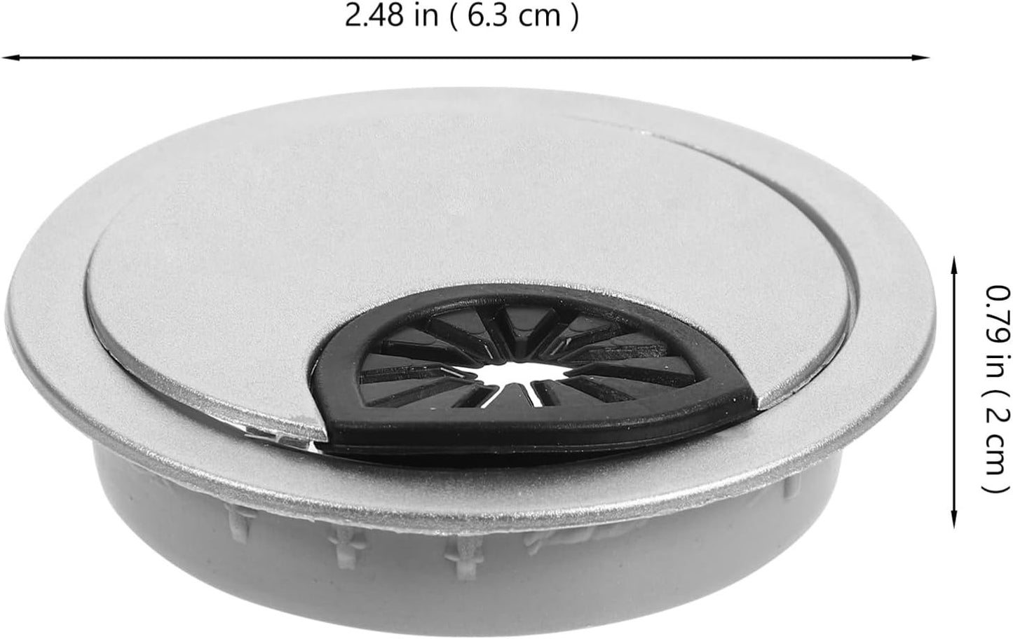 LABRIMP 20pcs Round Cable Grommets Wire Hole Covers for Desk Cable Management Elegant Design for Home Office Workspace Organization