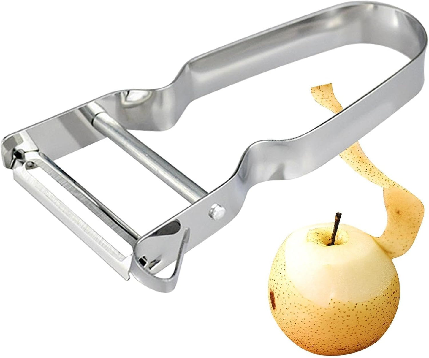 Shurzzesj Kitchen Peelers, Kitchen Chopper Peeler, Kitchen Anti-Slip and Rustproof Potato Peeler | Kitchen Utensil, Portable Kitchen Gadgets with Comfortable Handle, Shredder
