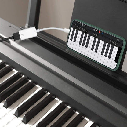 WORLDBOYU Lightning to USB Camera Adapter Female USB OTG Cable Adapter for Select iPhone,iPad Models Support Connect Camera, Card Reader, USB Flash Drive, MIDI Keyboard, White (White)