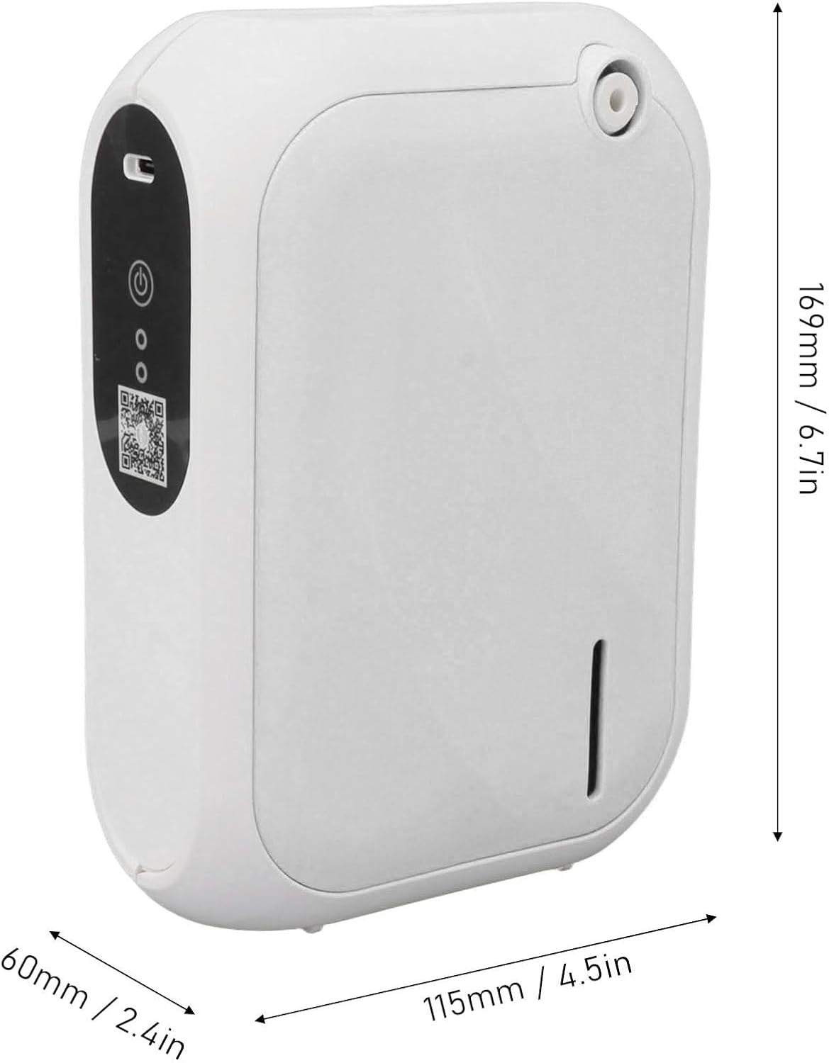 XS105 Atomizing Essential Oil Diffuser, Smart Scent Air Machine for Home, Waterless Essential 140ML Oil Diffuser with 4 Speed Adjustment and BT APP Control for Hotel SPA (White)