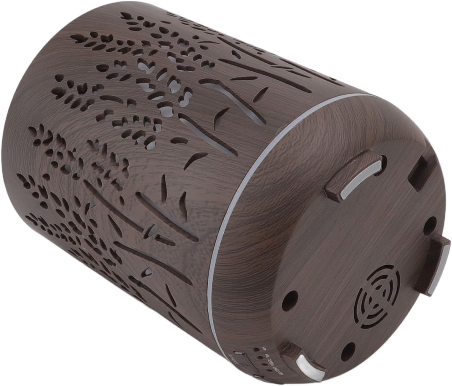 UHCPVHQQQ Aroma Air Humidifier, Automatic Power Off Ambience Night Light Remote Control Portable 300ml Wood Grain Air Humidifier for Living Rooms