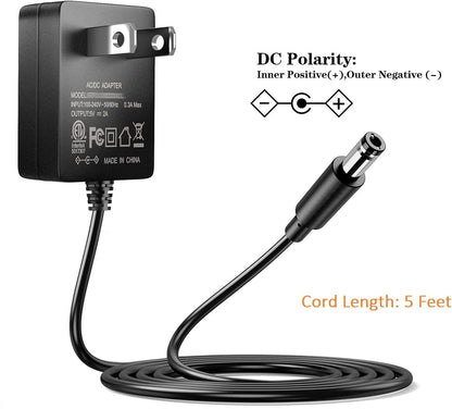 SoulBay 5V Power Supply AC100-240V to DC 5 Volt 2Amp Adapter Versatile Charger Cord 10W w/ 8 Tips, for USB Hub, TV Box, Tablet, Camera, BT Speaker, GPS, Webcam, Router and More 5V Electronics