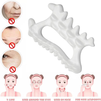 Liahelianx Advanced Non-Toxic Ceramic Gua Sha Professional Myofascial Release Tool for Face & Body, Deep Tissue Massager with Ergonomic Design for Body Contouring