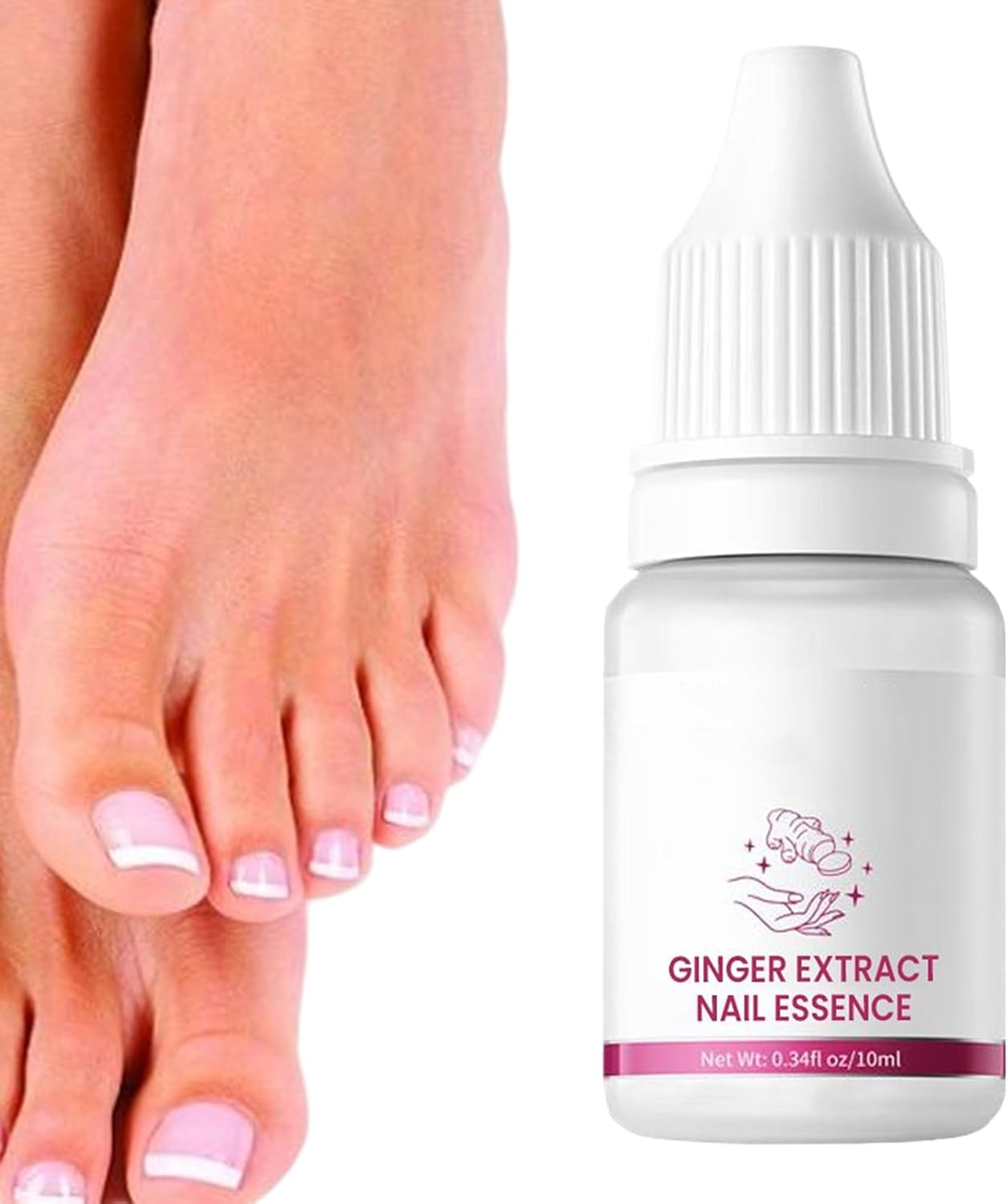 Nail Hardener, Natural Nail Growth Oil, Cuticle Repair and Softener, Strengthening for Foot Care, Fingernails, Yellow and Ingrown Nail Recovery, 10 ml