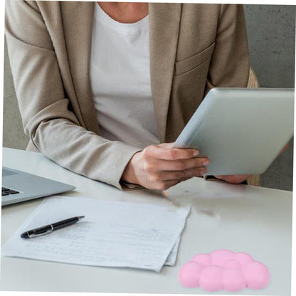 CAXUSD Ergonomic Keyboard Mat 2 Pack Wrist Rest Pad Skid-Resistant Comfortable Support for Desk Gaming