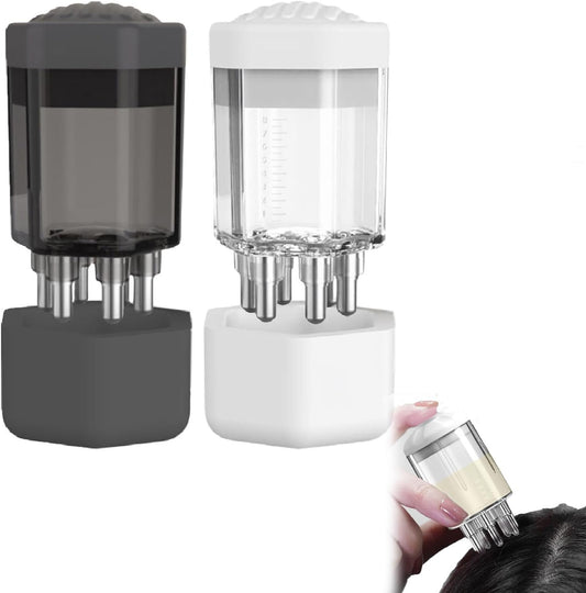 Wzenclave Scalp Applicator Comb and Oil Bottle for Hair Growth Care - Essential Oil Treatment and Massager (2Pcs)