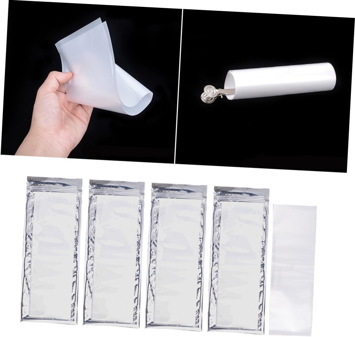 100 Sheets Barber Highlight Strip Insulation Paper Hairdressing Paper Hair Salon Hair Styling Tool Sheet Suite