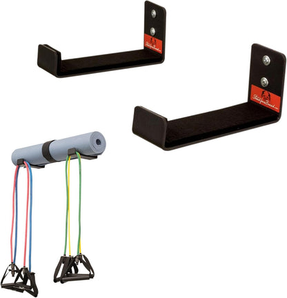 StoreYourBoard Yoga Mat Storage Rack – Yoga Mat Holder Wall Mount for Foam Rollers, Resistance Bands, Fitness Accessories, Home Gym Organizer, Holds Up to 30 lbs