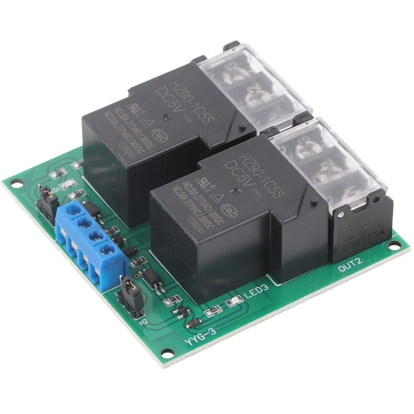 High Power Two Way Bidirectional Optocoupler Isolation Relay Module 30A YYGâ€‘3 for Home Automation System (12VDC)