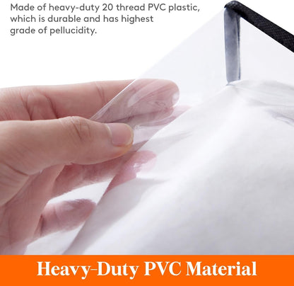 Lifewit 4 Pack Clear Clothes Storage Bags, 40L Plastic Blanket Storage Bags, Vinyl Foldable Moving Bags with Zipper, Closet Organizers and Storage Containers for Bedding, Duvet, Comforter