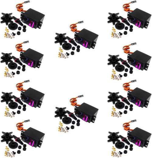 10Pcs MG996R 0-90-180 Degrees Metal Gear Servo for Torque Digital Servo