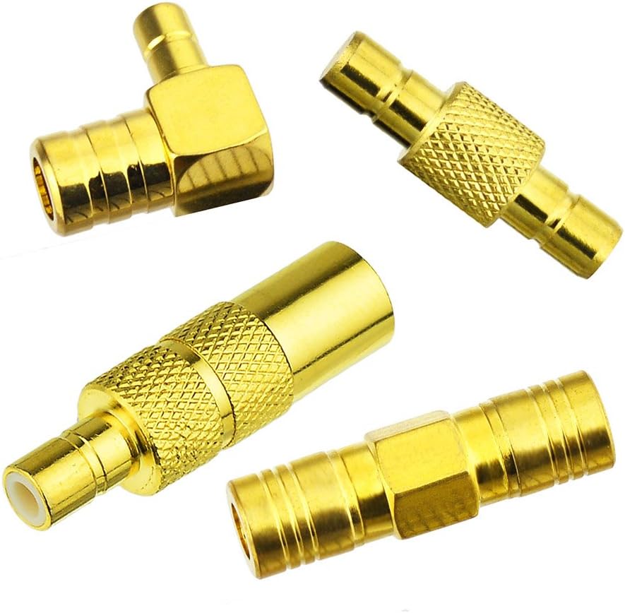 Bingfu SMB Female to Male Adapter Converter Connector 4 Kit Adapter DAB Car Antenna for Dab+ Radio