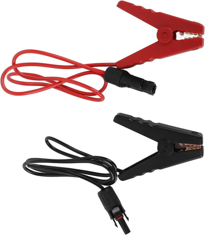 2PCS Solar Power Battery Clamp/Holder 12AWG Quick Disconnect Extension Cable Battery Clamp Connector for Solar Panel Automotive Motorcycle Utomotive Motorcycle Power