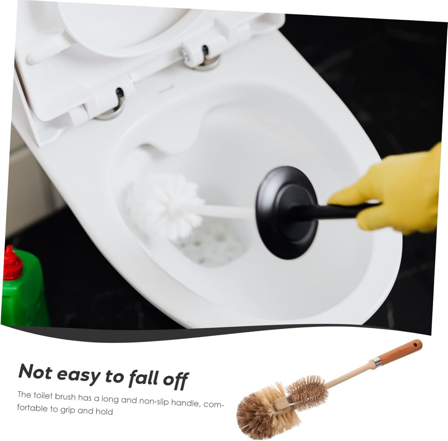 VALICLUD Cleaning Brush with Long Handle Ergonomic Bowl Brush for Bathroom Kitchen Toilet