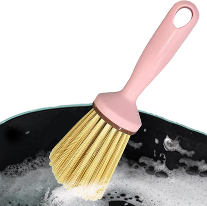 Kitchen Scrub Brush, Pot Scrubber, Dish Cleaning Tool, Ergonomic Handle for Comfortable Grip, Versatile Cookware for 8.27 x 2.95 Inches Effective Washing at Home, or Dorm Use