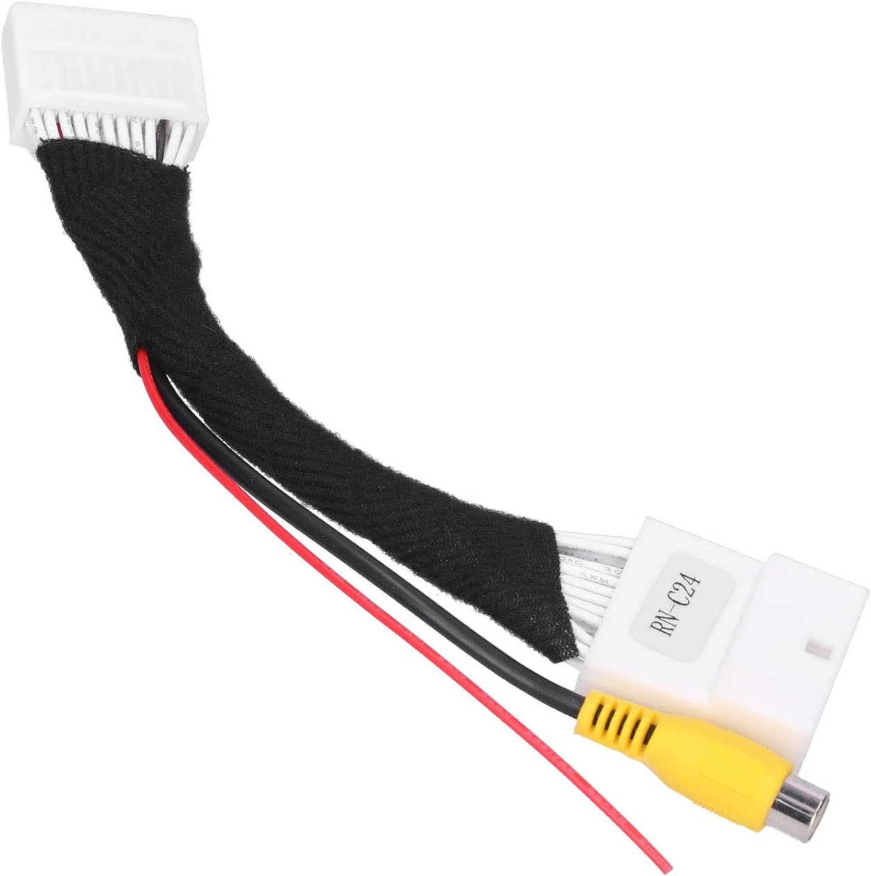 24 Pin Rear View Camera Adapter, Rearview Camera Connection Cable for RCA Adapter Suitable for Renault