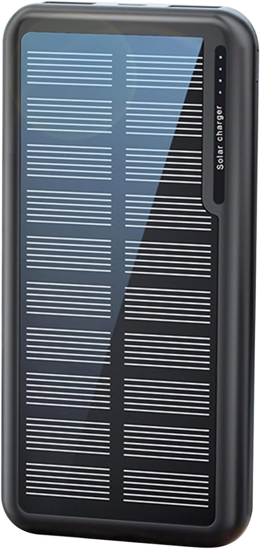 mivceklw Charger Portable, Solar Powers Bank, 10000mAh High-Capacity Battery, Duals USB Output Ports, Outdoor Travel Charge for Festival College Hiking Beach Camping 5.59x2.72x0.67in