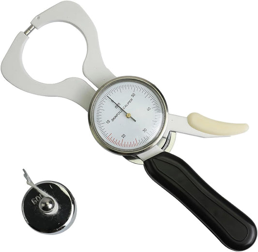 Glomora Skinfold Caliper Stainless Steel Accurate Body Fat Measurement Device for Beauty Salon Physical Examination Center