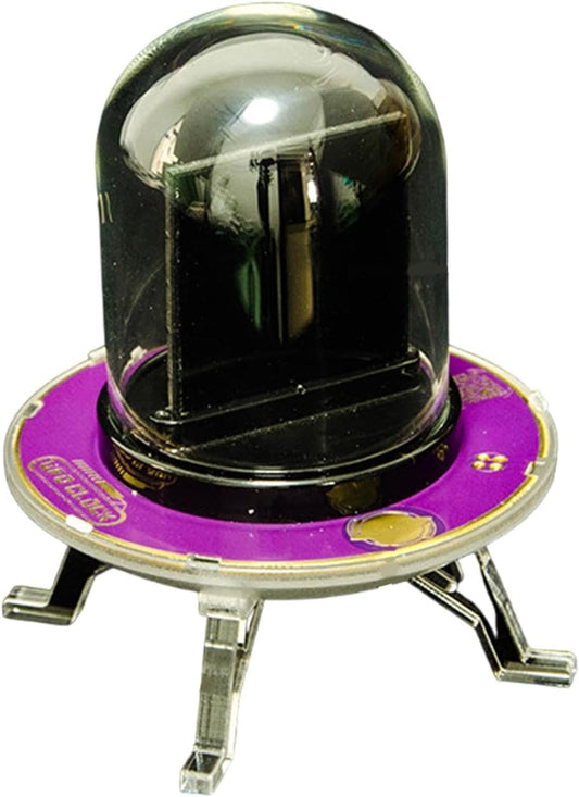 JISADER Smart Digital Digital Clock Lighting RGB per Arredamento per la Camera da Letto Copertura Trasparente 2.5x3,1 Pollici previsioni meteorologiche