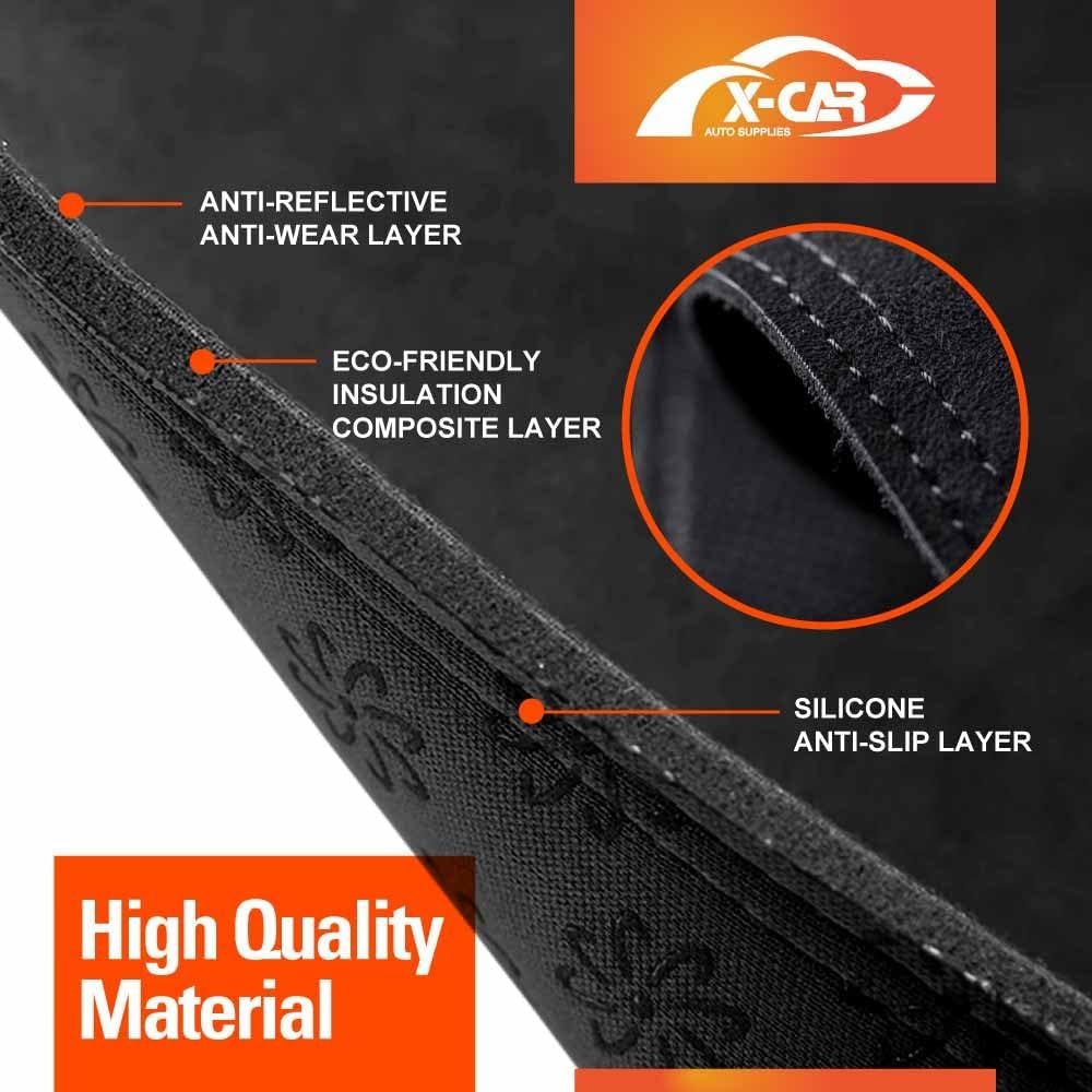 X-CAR Dash Mat for Ford Everest Full Cover 2022-Onwards Non-Slip Microfiber Pad Interior Accessories