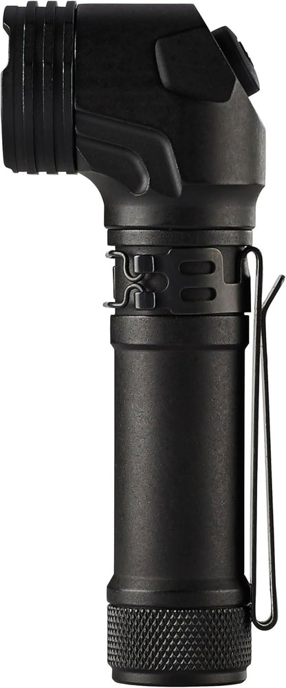 Streamlight ProTac 90X Right Angle Multi-Fuel Tactical Flashlight with Two CR123A Lithium Batteries and Holster, Black