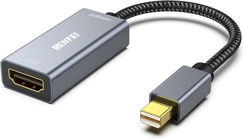 BENFEI Mini DisplayPort(Thunderbolt) to HDMI Adapter 4K@60Hz, Compatible with MacBook Air 2010-2017, MacBook Pro 2010-2015,Mac Mini 2010-2014, Surface pro 1/2/3/4[Aluminium Shell&Nylon Cable]