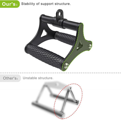 Kipika D Handle Cable Attachment, Heavy Duty Double D Handle, Cable Machine Handles, Heavy Duty D-Handle with Non-Slip Comfort Soft Grip, Gym Handles for Cables, V Bar Cable Attachment