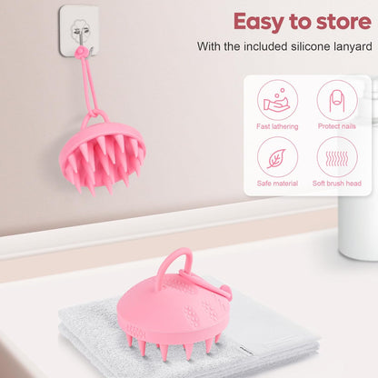Alyvisun Scalp Massager, Soft Silicone Shampoo Brush for Hair Growth | Relaxation and Cleansing Head | Scalp Exfoliator
