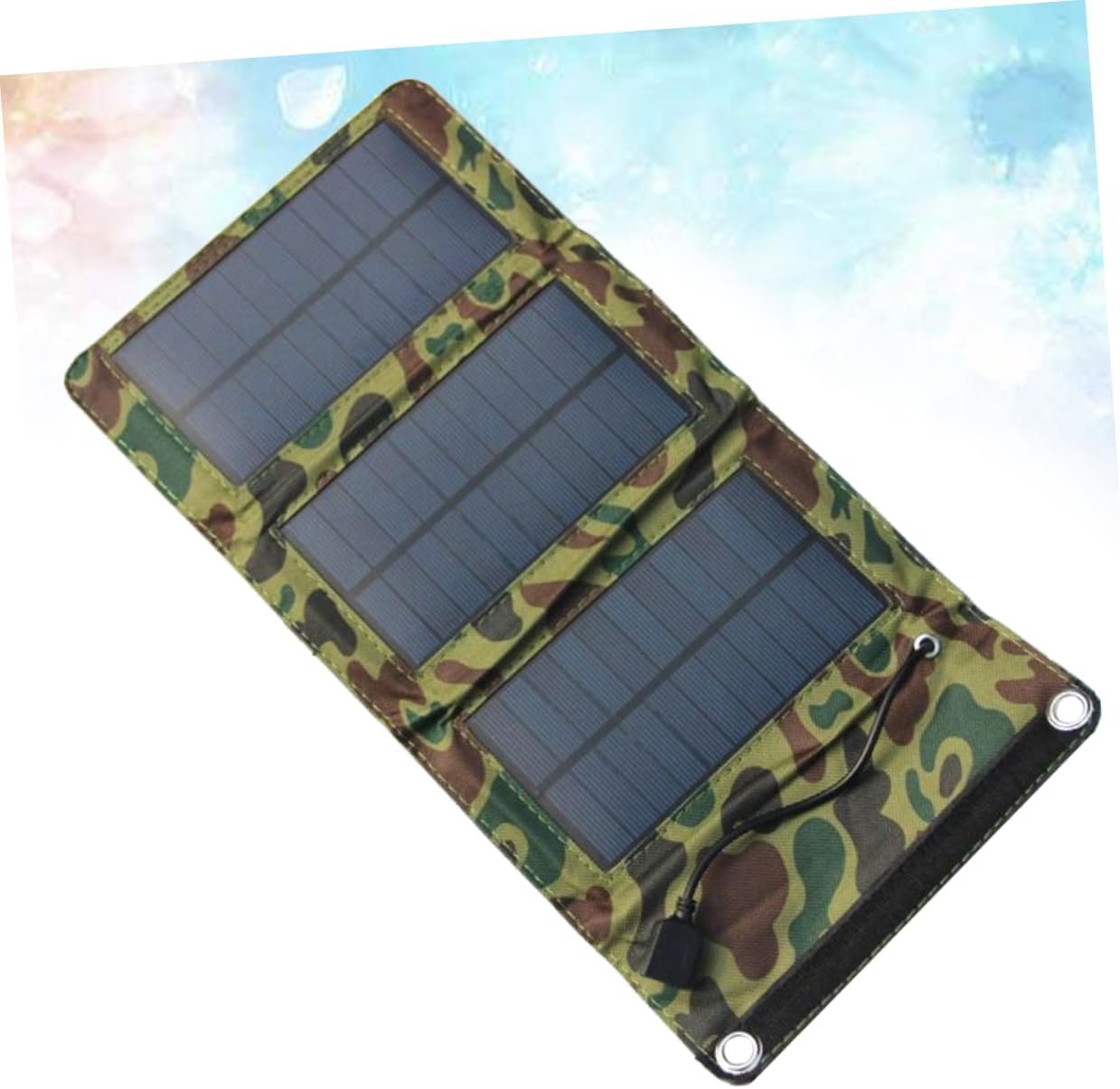 Toddmomy 5w Solar Panel Charger Portable Solar Power Bank for Phone/Tablet/GPS/mp3 Outdoor Camping