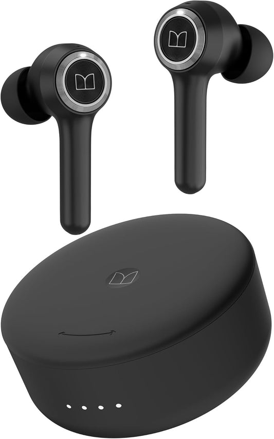 Monster Clarity 102 Plus Wireless Earbuds, Bluetooth Headphones with HiFi Stereo, 4 ENC Mic for Crystal Clear Call, 32H Playtime, Type-C Charging, IPX6 Waterproof in-Ear Ear Buds Earphones for Sports