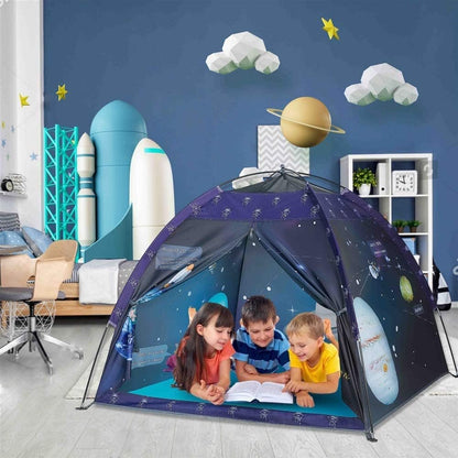 Mnagant Space World Play Tent-Kids Galaxy Dome Tent Playhouse for Boys and Girls Imaginative Play-Astronaut Space for Kids Indoor and Outdoor Fun, Perfect Kid’s Gift- 47" x 47" x 43"
