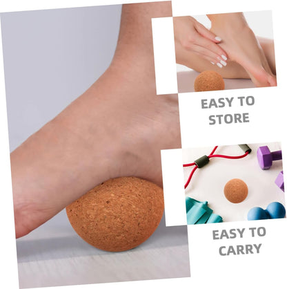 Toyvian Palla Da Yoga Massager Muscolare Palline Da Massaggio Sfera Di Sughero Massaggiatori Per La Schiena Massaggio Palla Per Il Retro Palla Rotolante Trucioli Di Sughero